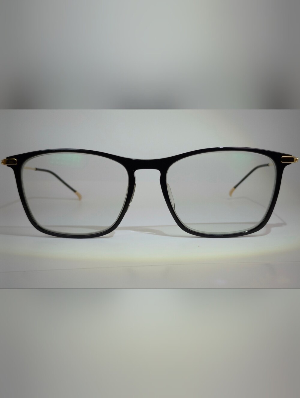 Estuary. Classic Black Gold Rectangular Women's Eyewear.